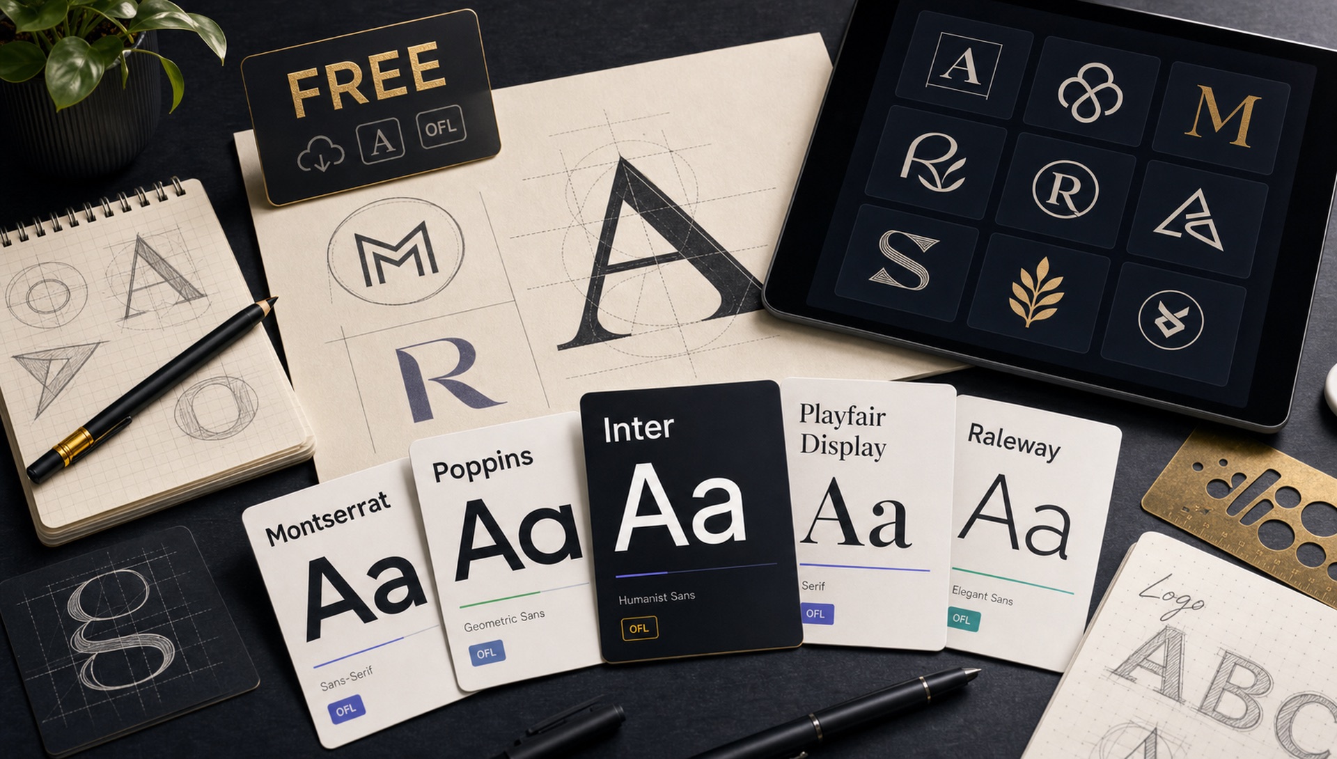 15 Best Free Fonts for Logo Design in 2025 blog cover