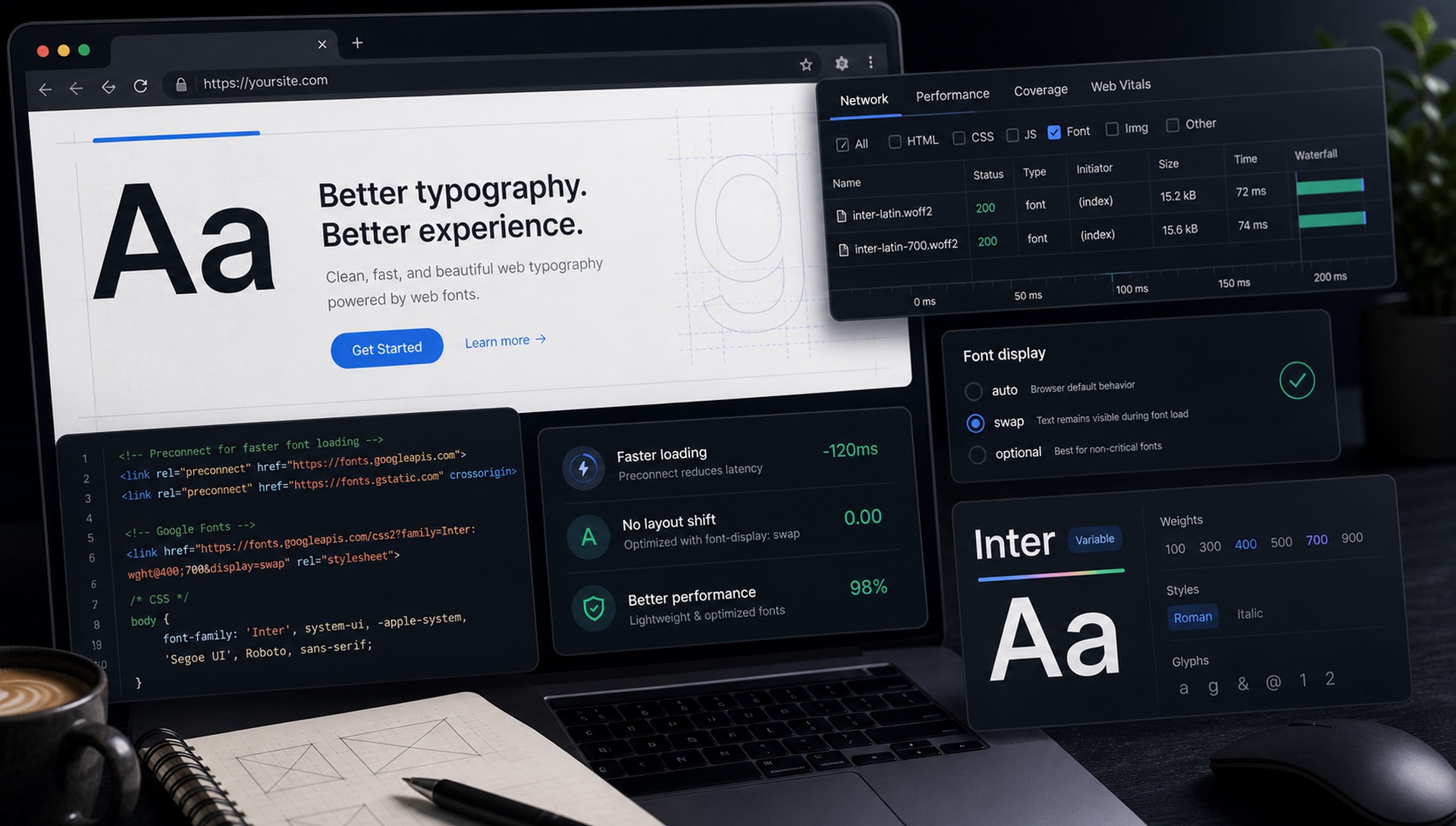 How to Use Google Fonts on Any Website (The Right Way) blog cover