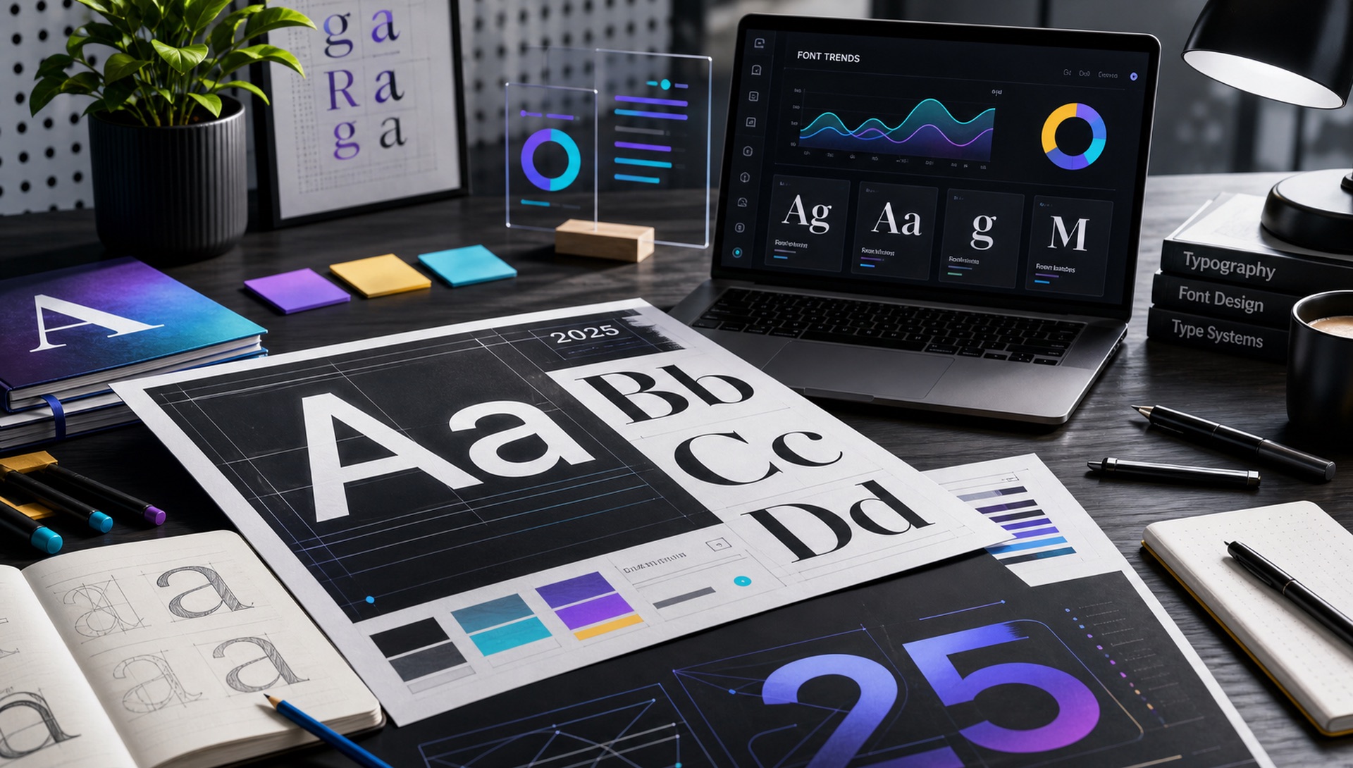 The Most Popular Fonts of 2025 blog cover